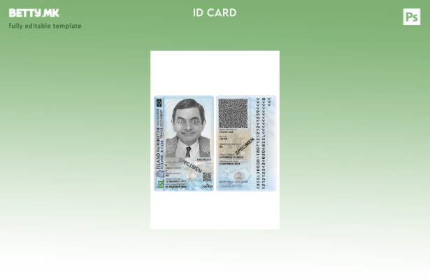 Модерен стил, шаблон за подарок за лична карта на Исланд